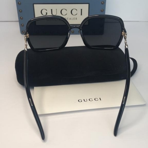 Authentic New GUCCIGrey Square Ladies SunglassesGG0890S 001 55 main image 5